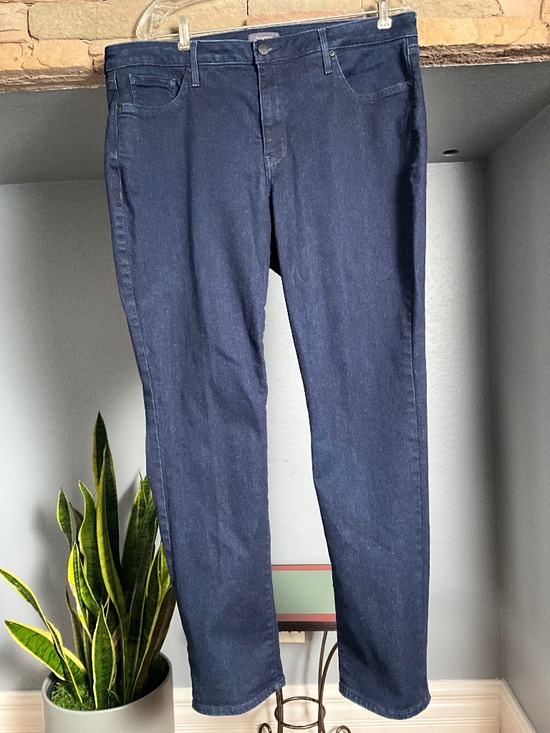 NWOT NYDJ Sherri Slim Straight Leg Jeans LiftxTuck Stretch Minimalist Blue16W - Picture 4 of 13